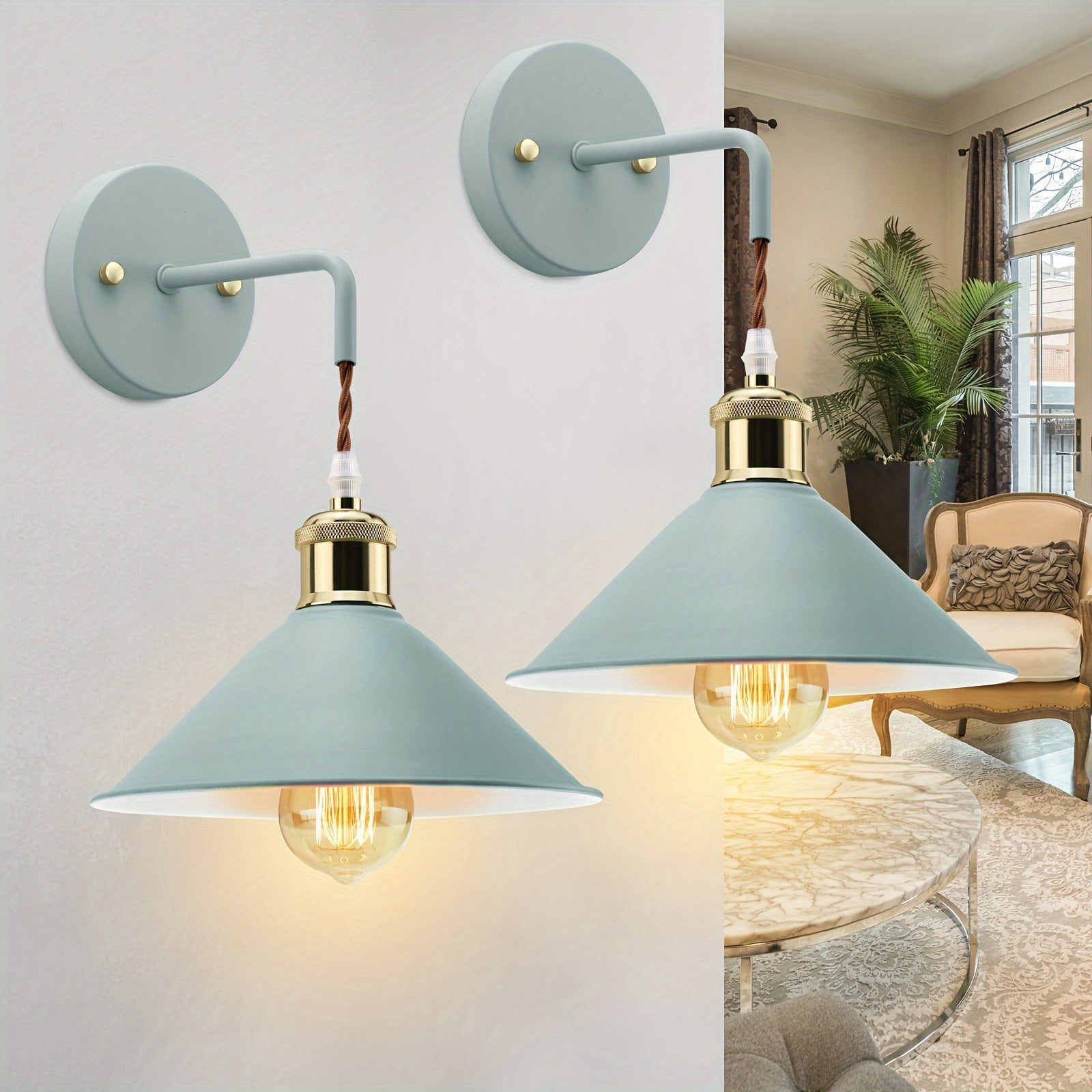 Industrial Wall Light Fixture - Modern Metal Sconce with Oil-Rubbed Finish