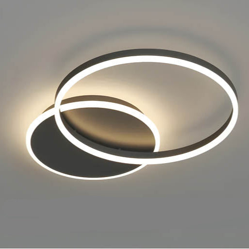 Contemporary LED Ceiling Fixture with Multiple Rings