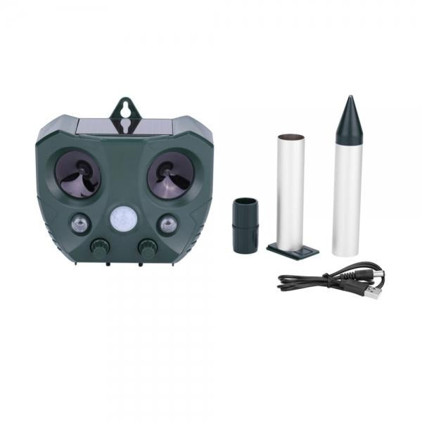 Motion Sensor Ultrasonic Pest Control Device for Outdoor Use