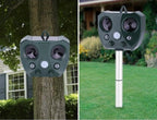 Motion Sensor Ultrasonic Pest Control Device for Outdoor Use