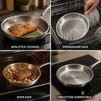 Uncoated Pure Titanium Frying Pan (29.97 cm)