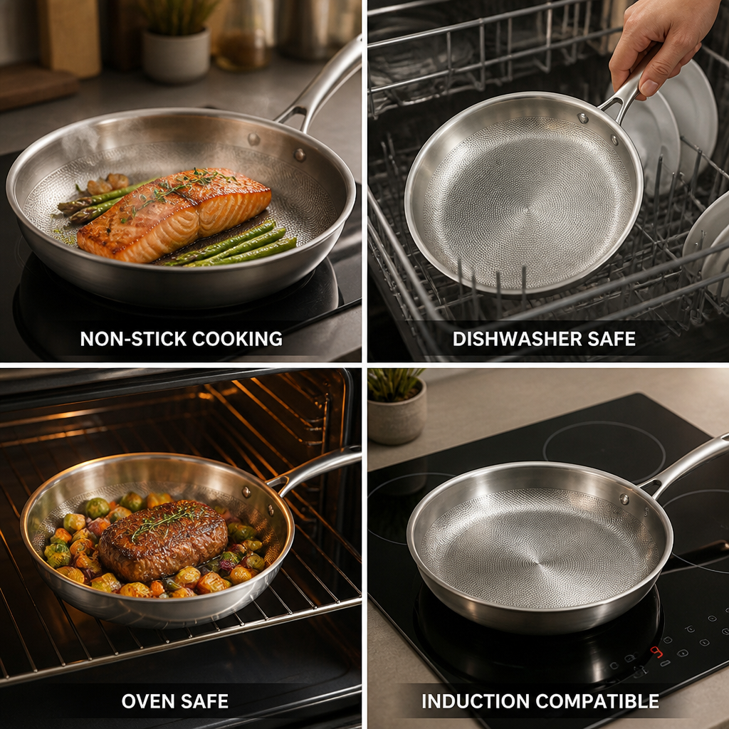 Uncoated Pure Titanium Frying Pan (29.97 cm)