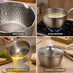Titanium Non-Stick Dual-Pour Saucepan (1.5–3 Quart)