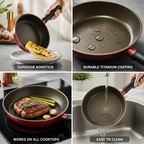 Titanium Non-Stick PTFE & PFOA Free Frying Pan