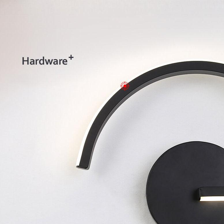 Modern Arc Design LED Wall Light with Curved Lines