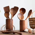 Acacia Wooden Ladle Set – Essential Kitchen Utensils for Cooking
