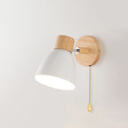 Wood and Iron Macaron Lamp – Contemporary Minimalist Wall Light