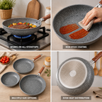 Induction & Gas Compatible Non-Stick Frying Pan (20/26/28 cm)