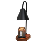Table Lamp with Metal Shade and Dimmable Candle Wax Warmer