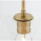 Crystal Glass Pendant Lamp with Prism Design