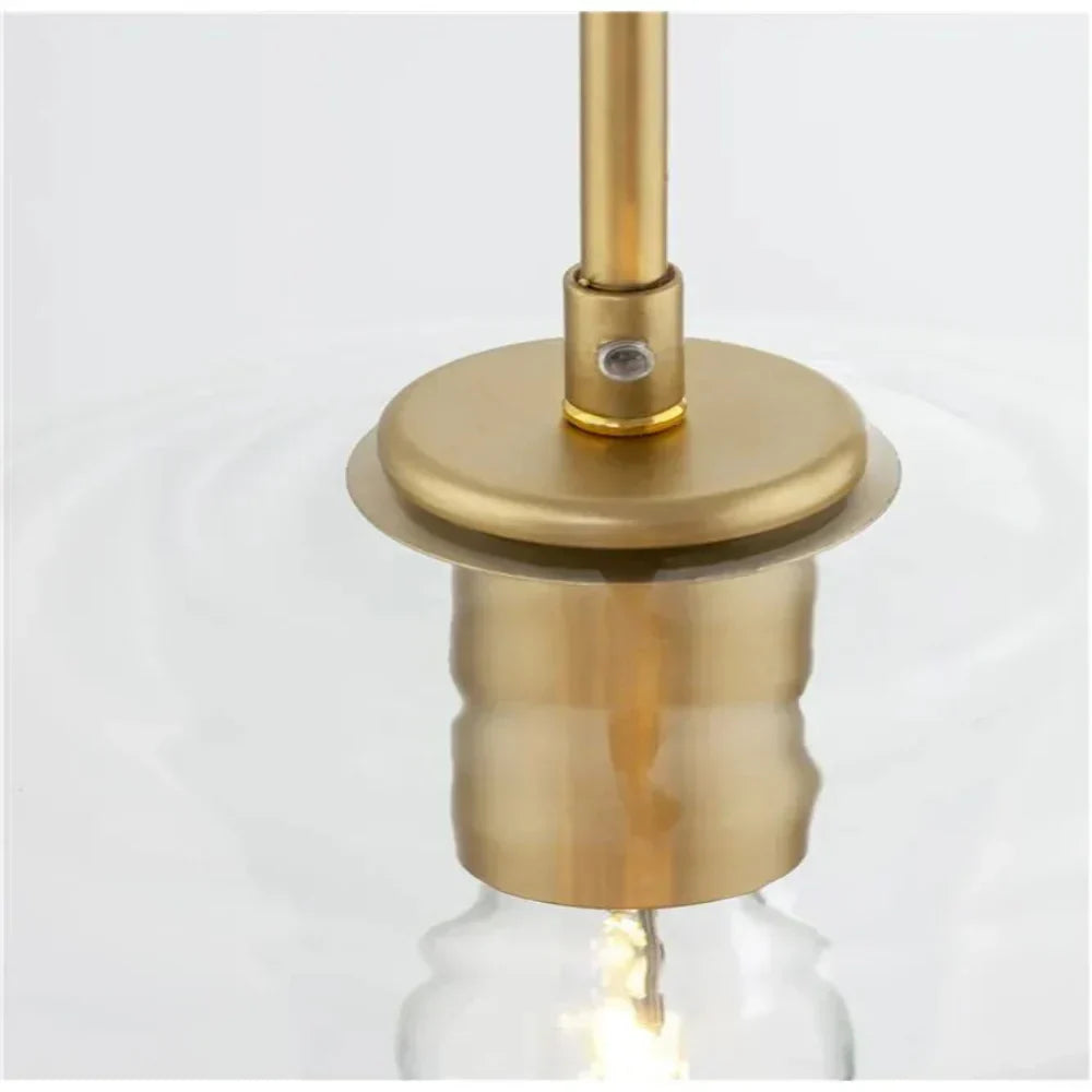 Crystal Glass Pendant Lamp with Prism Design