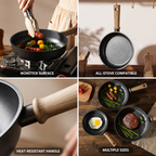 Titanium-Coated Nonstick Skillet (All-Stove Compatible)
