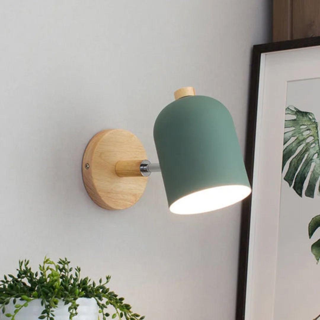 Scandinavian Style Wooden Wall Light – Minimalist Home Decor