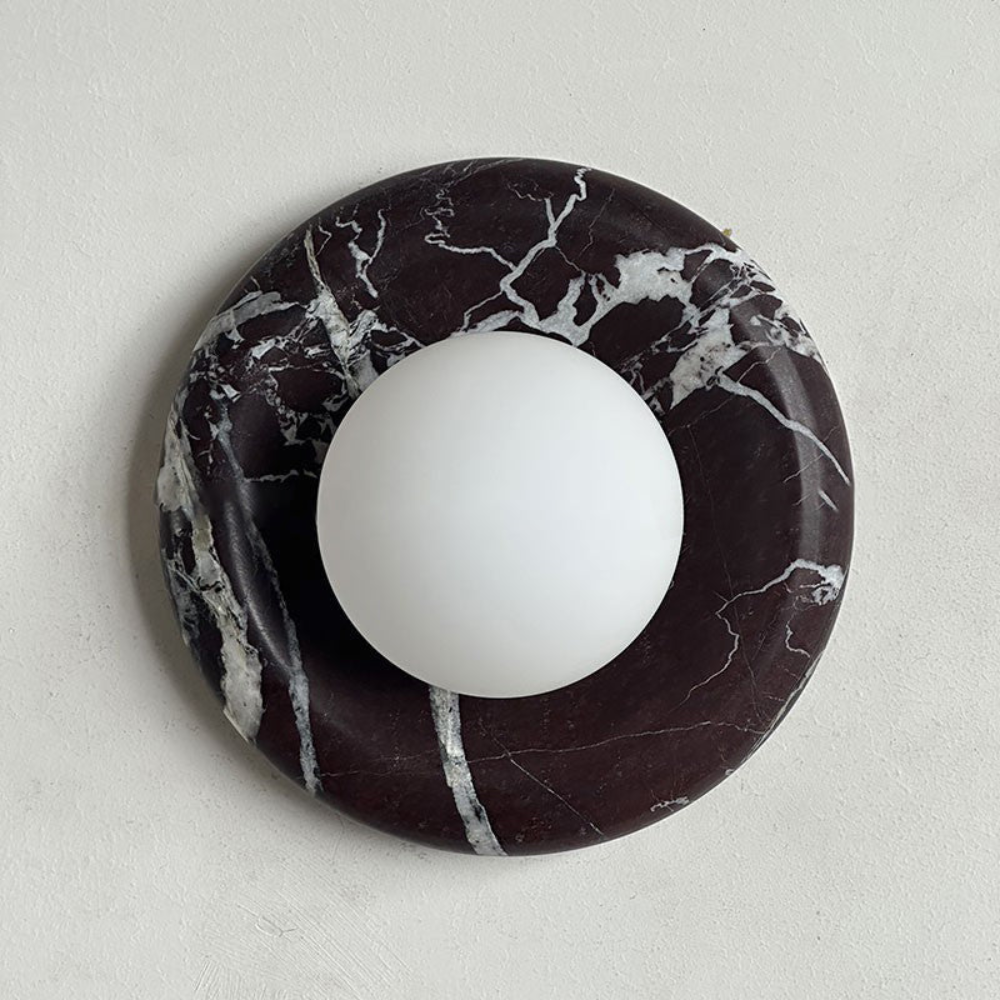 Elegant Indoor LED Wall Light Fixture - Modern Marble Sconce