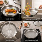Titanium Nonstick Induction-Compatible Frying Pan