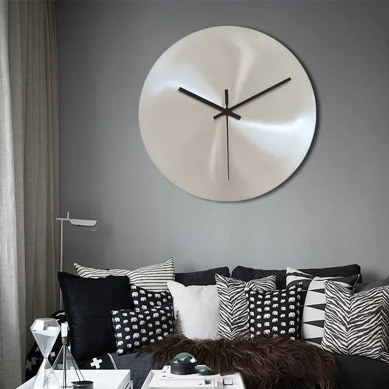 Tranquil Elegance: Olive Stainless Steel Wall Clock