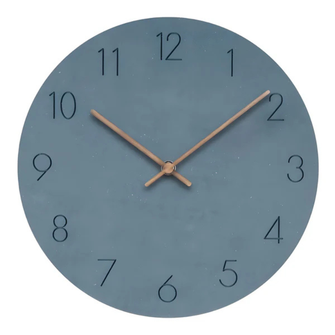 Contemporary Wooden Wall Clock with Minimalist Style