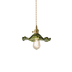 Hibiscus Floral Pendant Light in Vintage Style