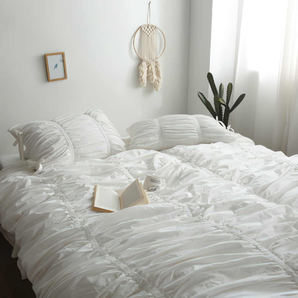 4-Piece Vintage Lace Bed Linen Set