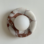 Elegant Indoor LED Wall Light Fixture - Modern Marble Sconce
