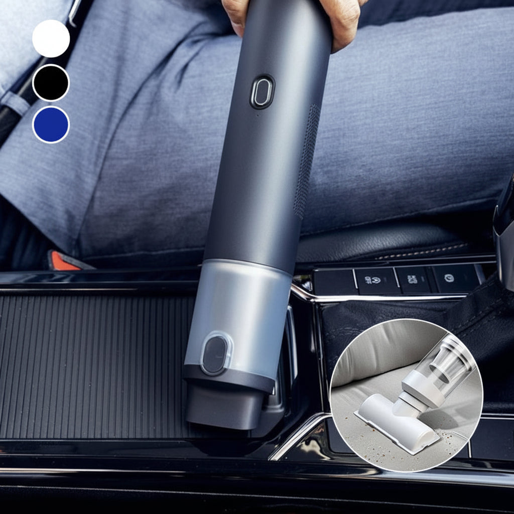 Compact Cordless Handheld Vacuum for Car Interior Cleaning