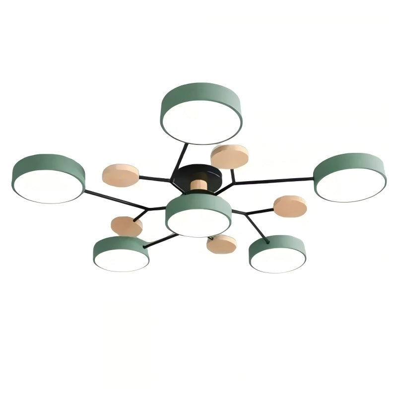 LED Ceiling Light with Circular Acrylic Design
