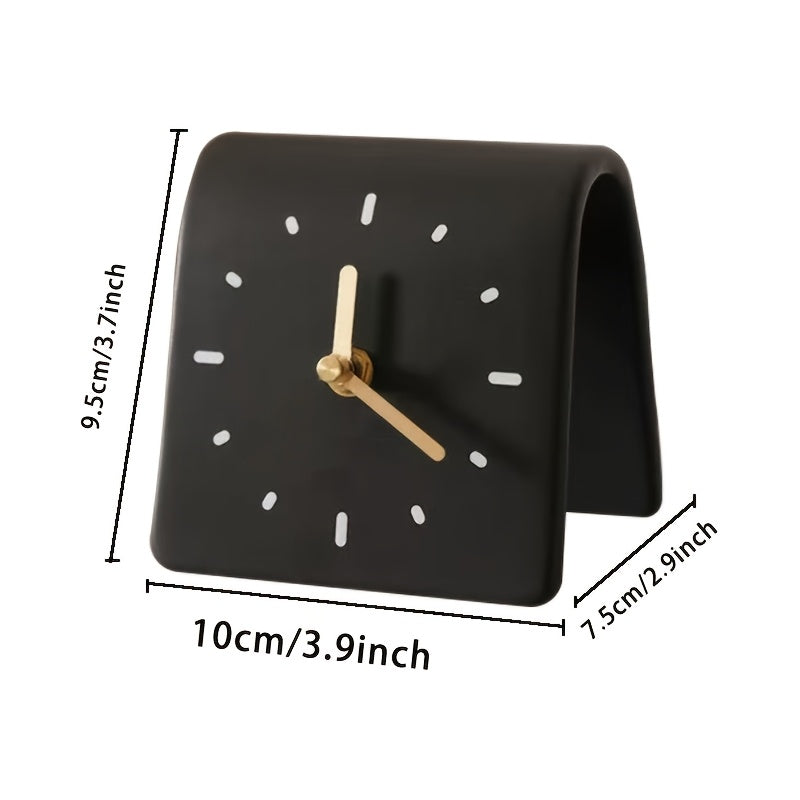 Tranquil Timekeeper: Modern Ceramic Desk Clock for Any Space