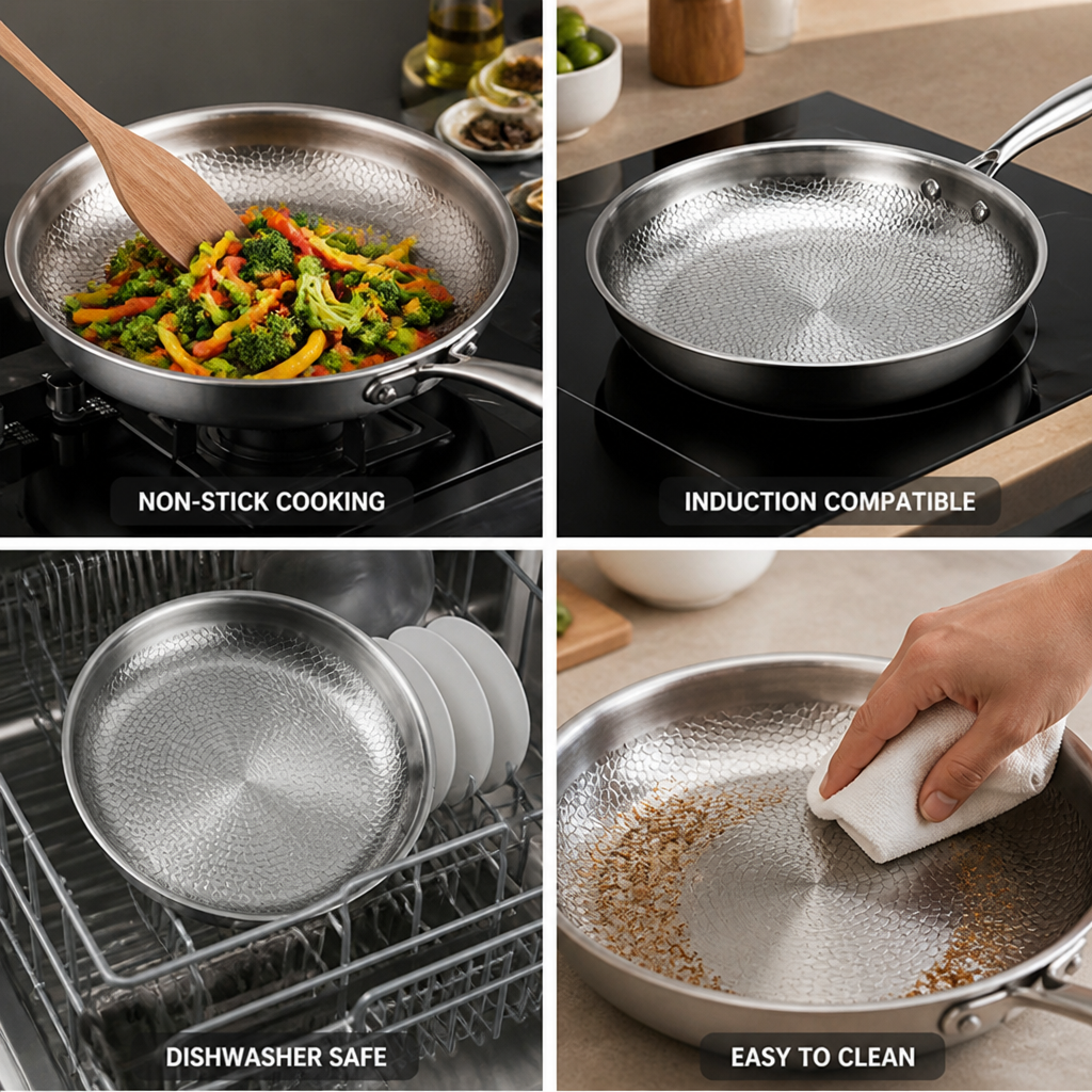 Titanium-Coated Nonstick Skillet (Induction Compatible)
