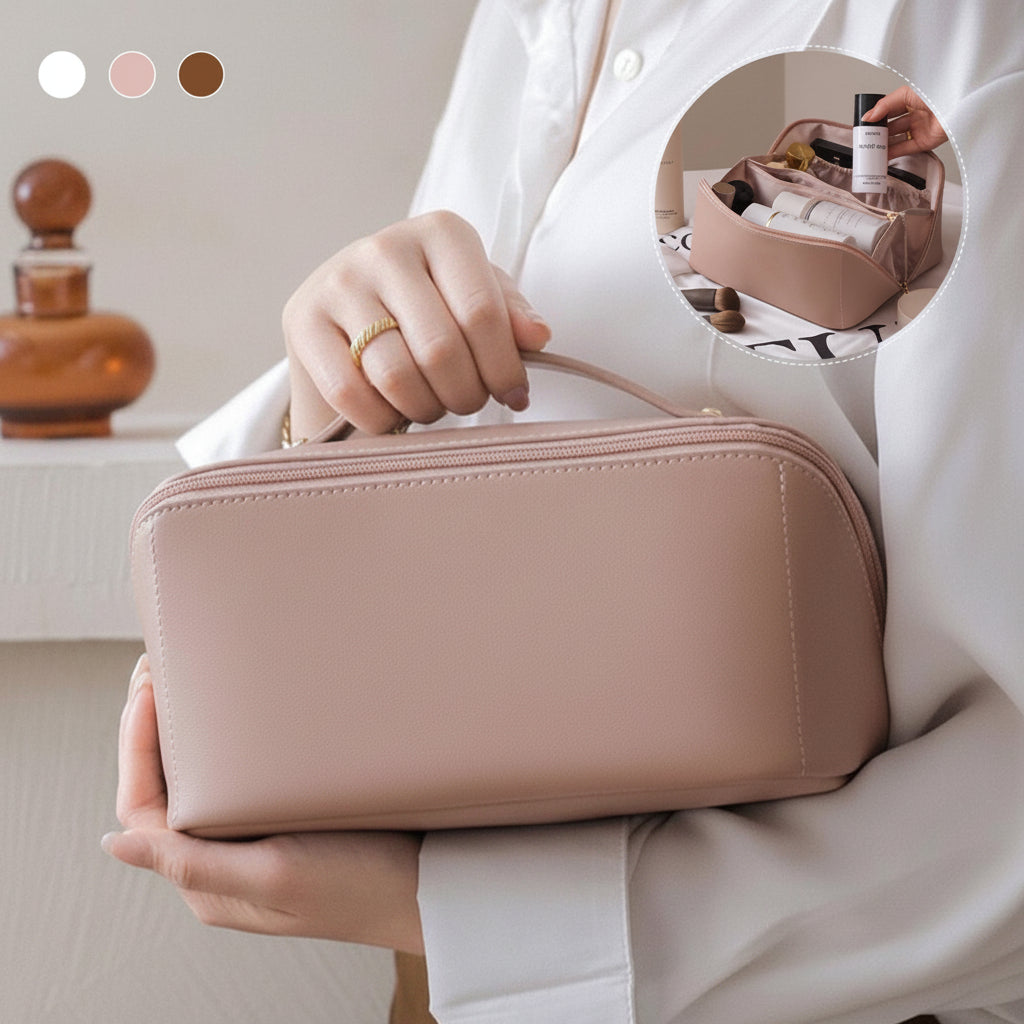 Large Capacity Toiletry Organizer - Travel Cosmetic Bag