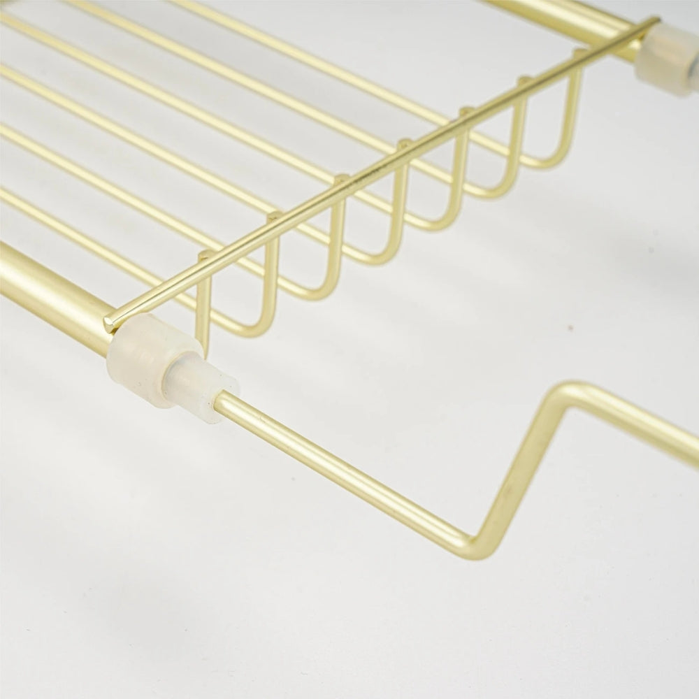 Stainless Steel Bathtub Caddy with Adjustable Features