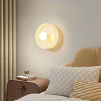 Ceiling and Wall Light Fixture with Central Glass Globe Design