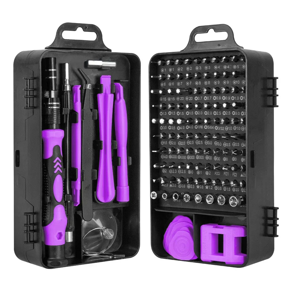 Precision Screwdriver Set 115 Pieces Magnetic Stainless Steel