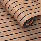 Embossed 3D Wood-Look Self-Adhesive Wall Sticker