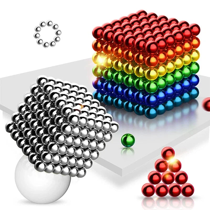 Magnetic Ball Set Multicolored Metal Stress Relief