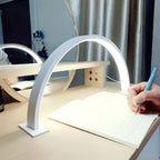 Adjustable Metal Desk Light with USB – LED Crescent Moon Design