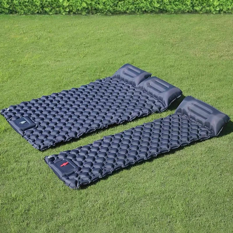 Camping Air Mattress Extra-Wide Diamond Top Dual Valve