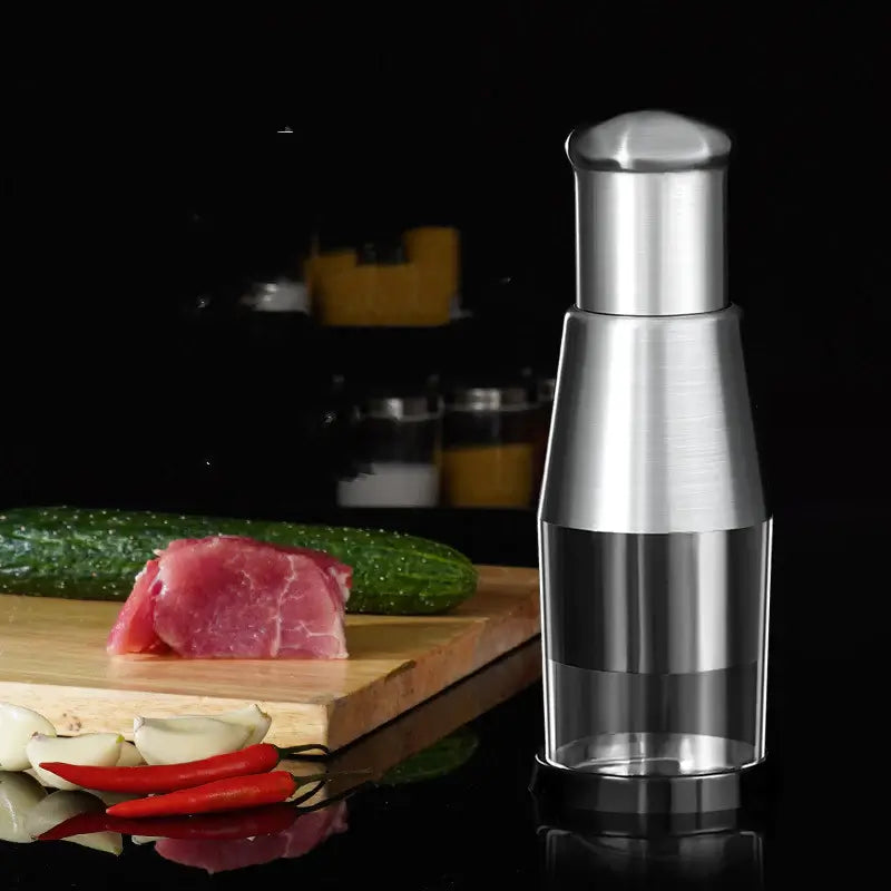 Manual Vegetable Cutter Zigzag Blade Stainless Steel Integrated Bowl