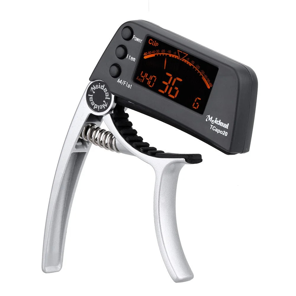 Guitar Capo & Tuner Aluminum Rubber Pads