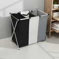 Foldable Aluminum Frame Laundry Sorter (3 Removable Bags)