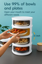 Food Storage Container Stackable Insulated & Dust-Tight Lid