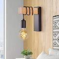Industrial Style Wall Light Fixture with E27 Socket and Metal Design