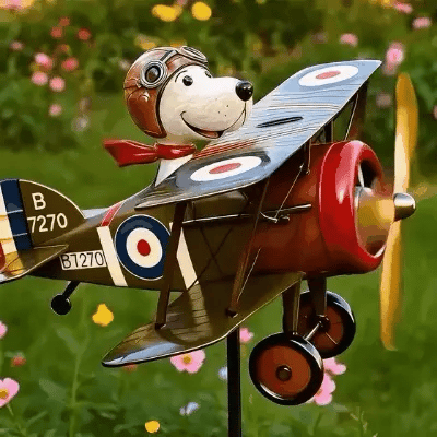 Weather-Resistant Stainless Steel Biplane Wind Spinner