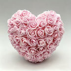 Artificial Flower Table Centerpiece - Heart-Shaped Rose for Mother's Day