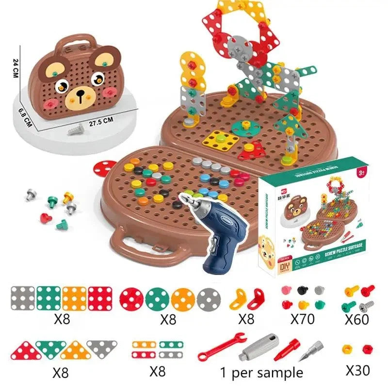 Kids Tool Box Battery-Operated Screwdriver & Carry Case
