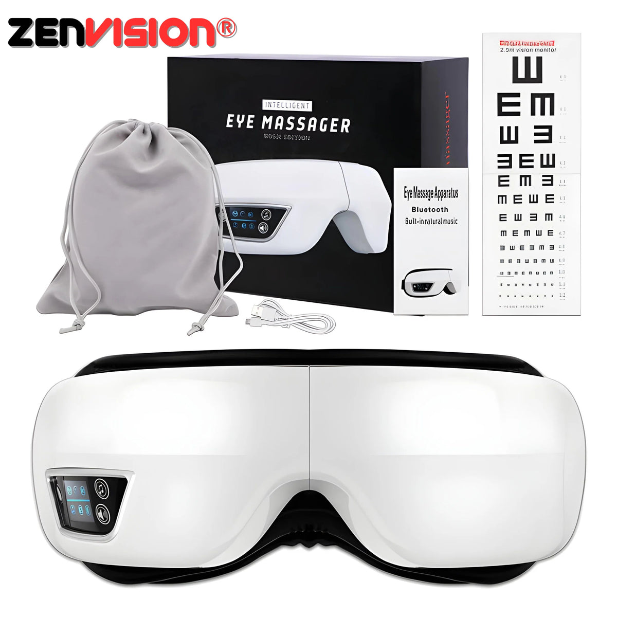 Eye Massage Mask Heat Vibration & Air Pressure