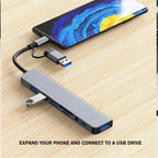 USB-C Hub 8-in-1 Aluminum SD & TF Reader