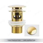 Pop-Up Drain Plug Brass & Stainless Set of 2