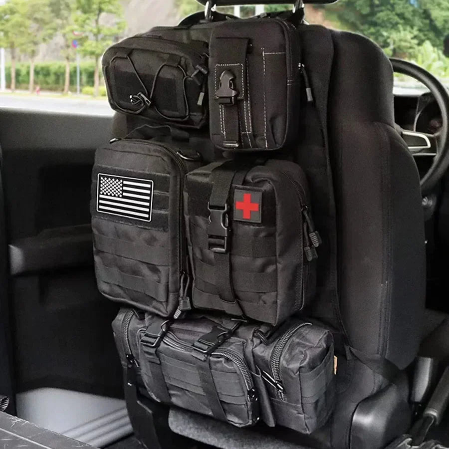 Hanging Car Organizer Oxford 600D Six Pockets