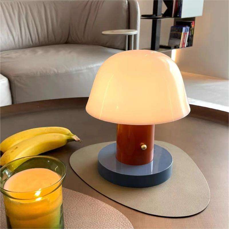 Compact Mushroom-Shaped Table Light