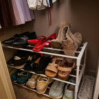 Open Shelf Design 3-Tier Shoe Organizer with Storage